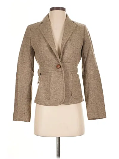 Pre-owned Jcrew Blazer Jacket In Brown