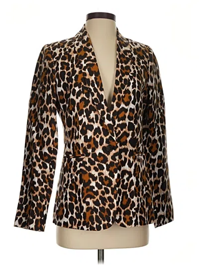 Pre-owned Jcrew Blazer Jacket In Brown