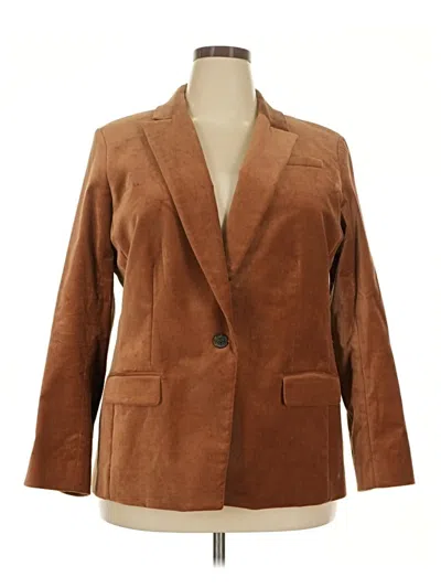 Pre-owned Jcrew Blazer Jacket In Brown