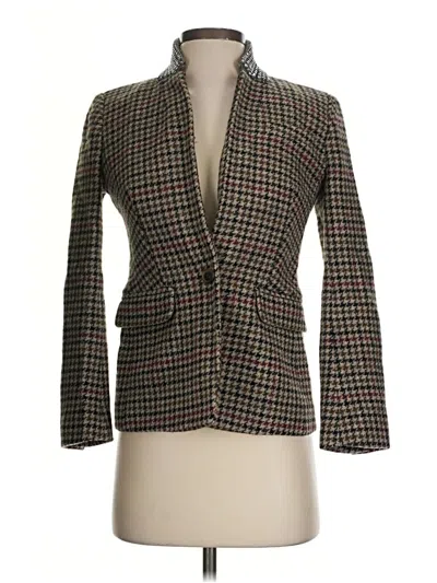 Pre-owned Jcrew Blazer Jacket In Brown