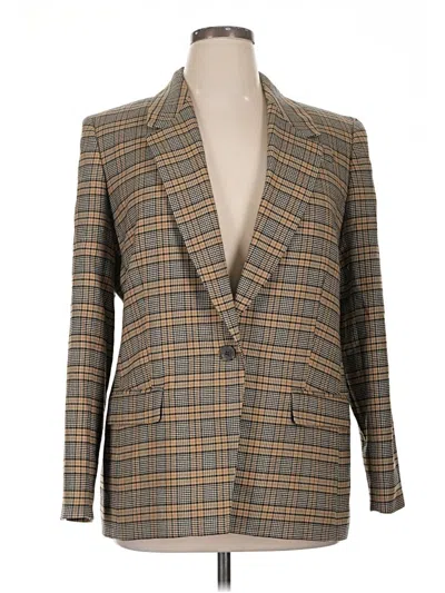Pre-owned Jcrew Blazer Jacket In Brown