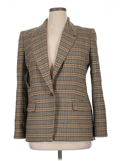 Pre-owned Jcrew Blazer Jacket In Brown
