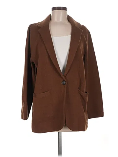Pre-owned Jcrew Blazer Jacket In Brown