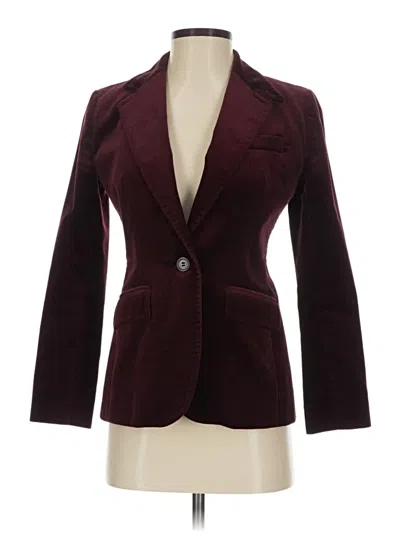 Pre-owned Jcrew Blazer Jacket In Burgundy