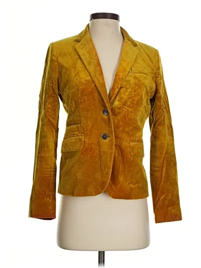 Pre-owned Jcrew Blazer Jacket In Gold