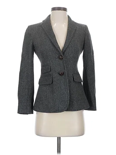 Pre-owned Jcrew Blazer Jacket In Gray