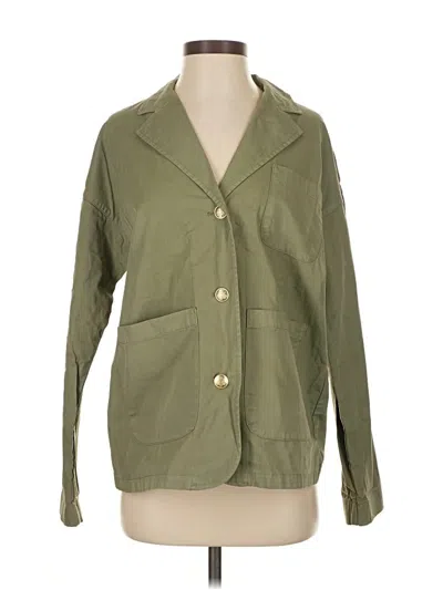Pre-owned Jcrew Blazer Jacket In Green