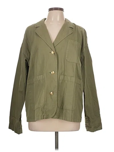 Pre-owned Jcrew Blazer Jacket In Green