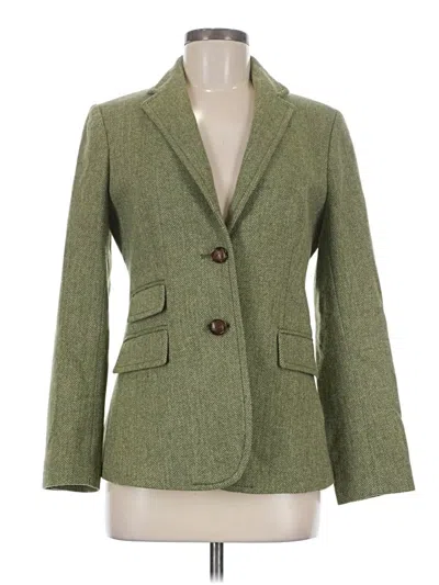Pre-owned Jcrew Blazer Jacket In Green