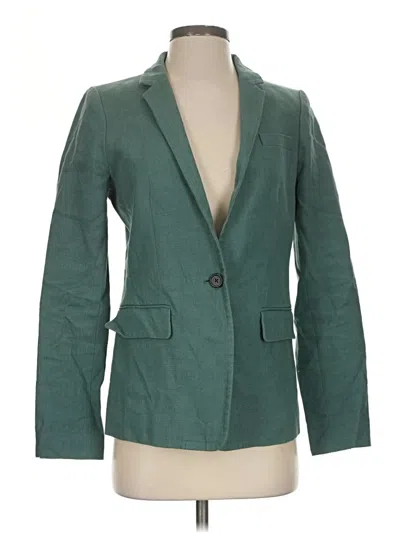 Pre-owned Jcrew Blazer Jacket In Green