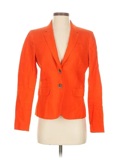 Pre-owned Jcrew Blazer Jacket In Orange