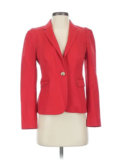 Pre-owned Jcrew Blazer Jacket In Red