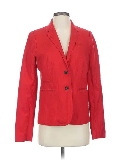 Pre-owned Jcrew Blazer Jacket In Red