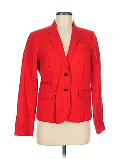 Pre-owned Jcrew Blazer Jacket In Red