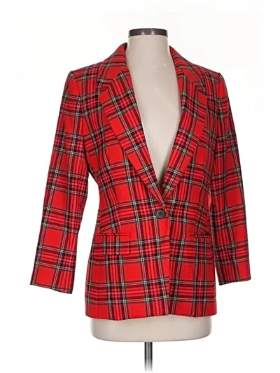 Pre-owned Jcrew Blazer Jacket In Red