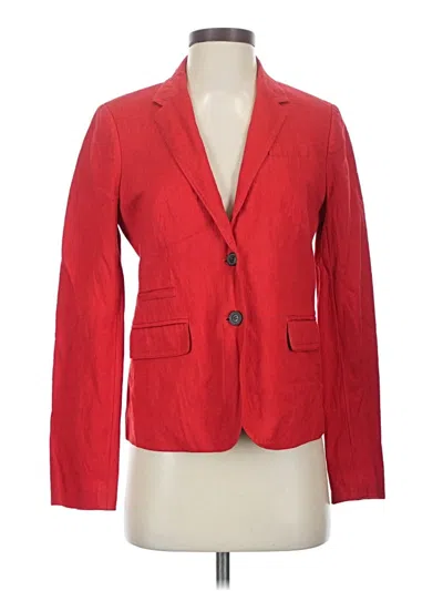 Pre-owned Jcrew Blazer Jacket In Red