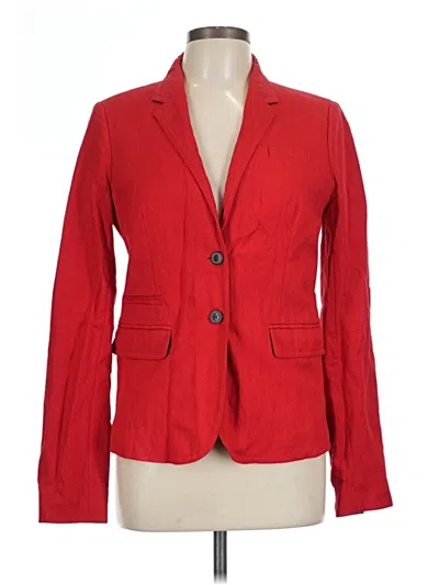 Pre-owned Jcrew Blazer Jacket In Red