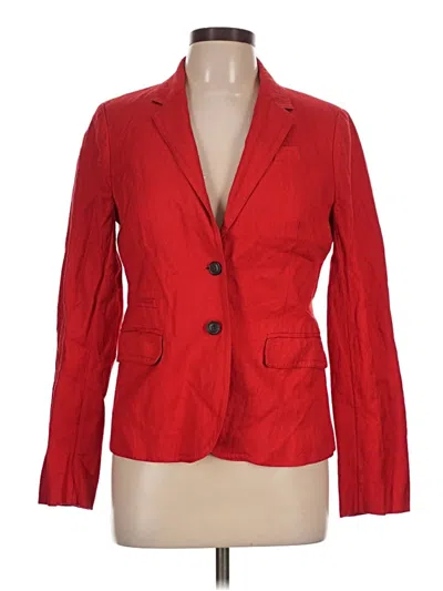 Pre-owned Jcrew Blazer Jacket In Red