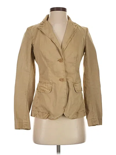 Pre-owned Jcrew Blazer Jacket In Tan