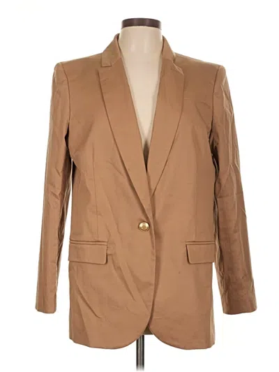 Pre-owned Jcrew Blazer Jacket In Tan