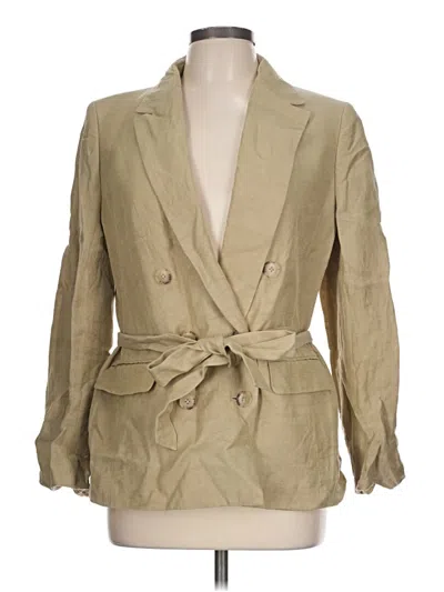 Pre-owned Jcrew Blazer Jacket In Tan