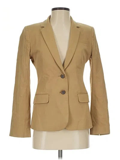 Pre-owned Jcrew Blazer Jacket In Tan