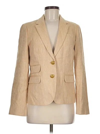 Pre-owned Jcrew Blazer Jacket In Tan