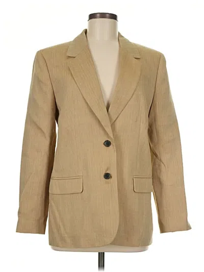 Pre-owned Jcrew Blazer Jacket In Tan