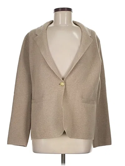 Pre-owned Jcrew Blazer Jacket In Tan