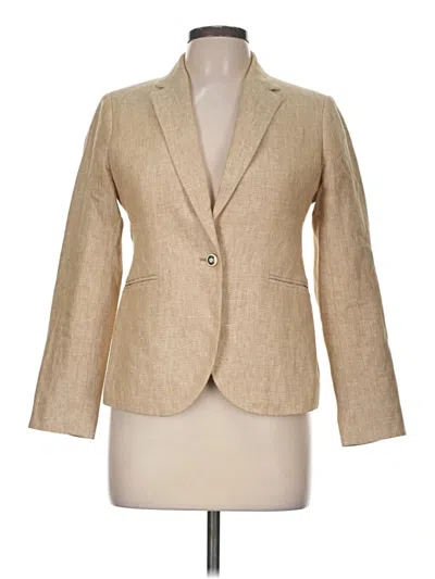 Pre-owned Jcrew Blazer Jacket In Tan