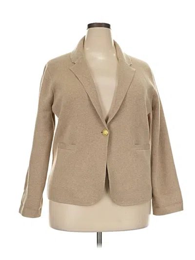 Pre-owned Jcrew Blazer Jacket In Tan