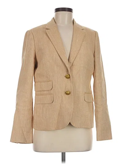 Pre-owned Jcrew Blazer Jacket In Tan