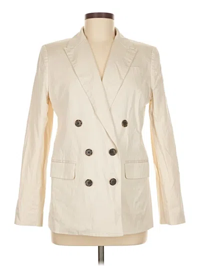 Pre-owned Jcrew Blazer Jacket In White