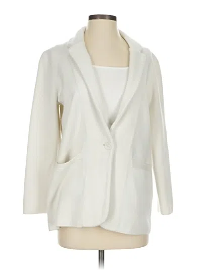 Pre-owned Jcrew Blazer Jacket In White