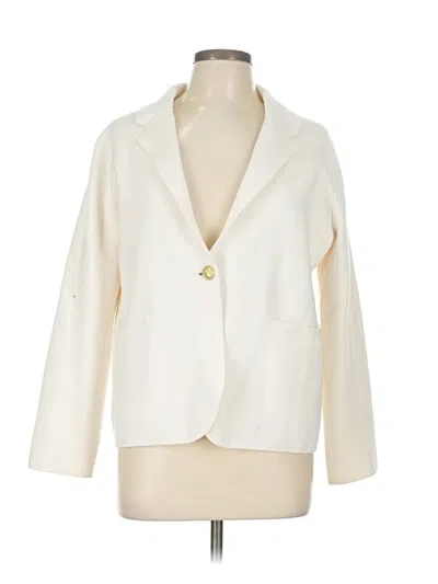 Pre-owned Jcrew Blazer Jacket In White