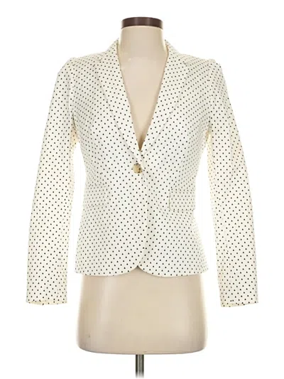 Pre-owned Jcrew Blazer Jacket In White