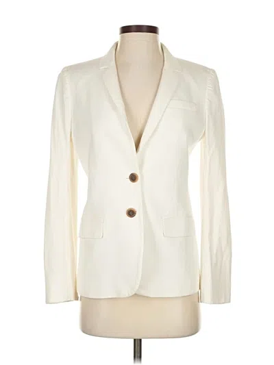 Pre-owned Jcrew Blazer Jacket In White
