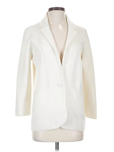 Pre-owned Jcrew Blazer Jacket In White