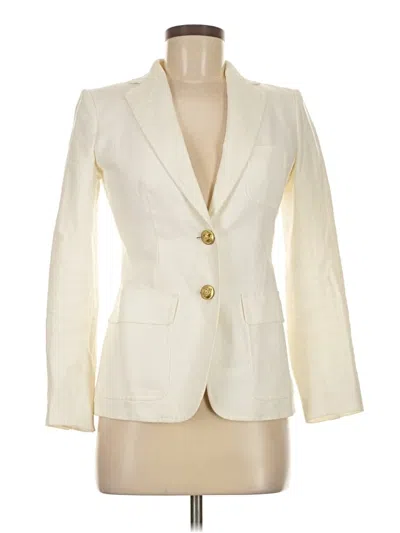 Pre-owned Jcrew Blazer Jacket In White