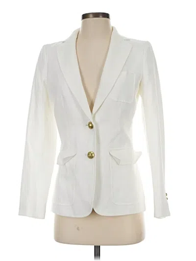 Pre-owned Jcrew Blazer Jacket In White