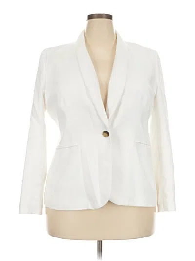 Pre-owned Jcrew Blazer Jacket In White