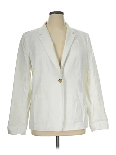 Pre-owned Jcrew Blazer Jacket In White