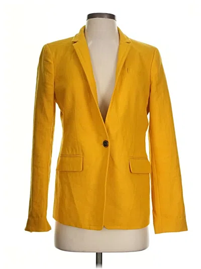 Pre-owned Jcrew Blazer Jacket In Yellow