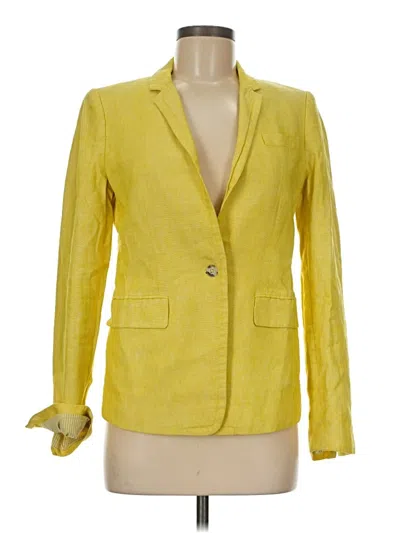 Pre-owned Jcrew Blazer Jacket In Yellow