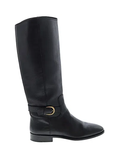 Pre-owned Jcrew Boots In Black