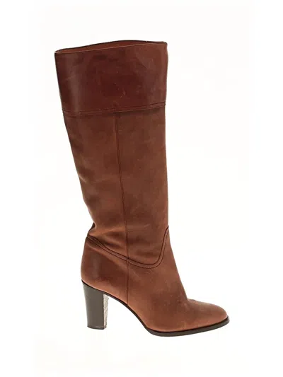 Pre-owned Jcrew Boots In Brown