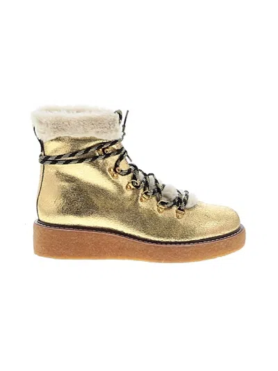 Pre-owned Jcrew Boots In Gold