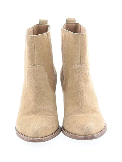Pre-owned Jcrew Boots In Tan