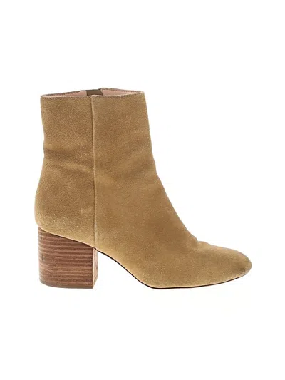 Pre-owned Jcrew Boots In Tan