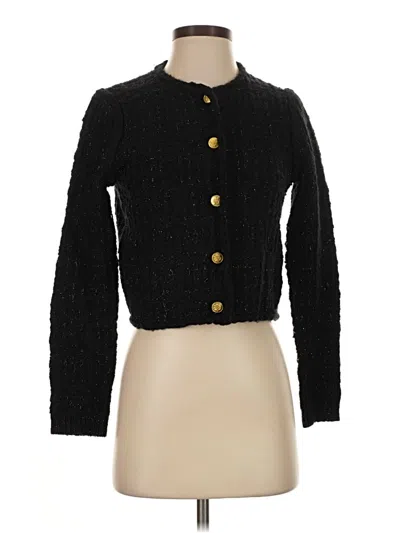 Pre-owned Jcrew Cardigan Sweater In Black
